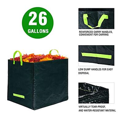 Lawn and Leaf Bags 30 Gallon - Pack of 10 - Tear Resistant Eco-Friendly  Trash Bags for Wet/Dry Leaves, Grass Clippings, and Twigs - Brown  Recyclable and Compostable Yard Bags - Biodegradable Bags