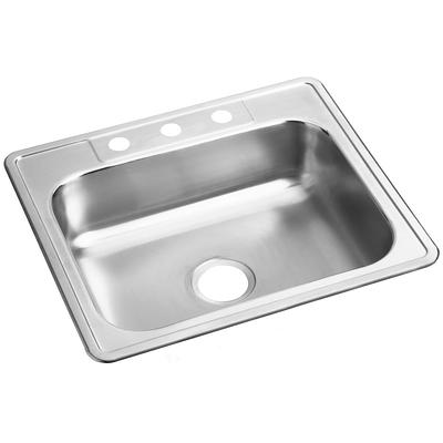 allen + roth The Hoffman Collection Dual-mount 33-in x 22-in Stainless  Steel Single Bowl 2-Hole Kitchen Sink All-in-one Kit in the Kitchen Sinks  department at