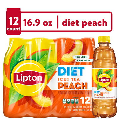 Lipton Peach Iced Tea, 16.9 oz, 12 Pack