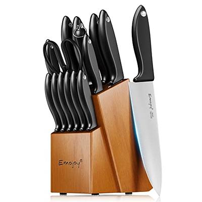 Damascus Kitchen Knife Set, SHAN ZU 7-Piece Professional Knife Sets for  Chefs, Japanese AUS-10V Super Steel With G10 Handle Knife Block Set, GYO