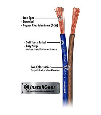 InstallGear 14 Gauge Speaker Wire Cable (30 Feet), 14 AWG Speaker