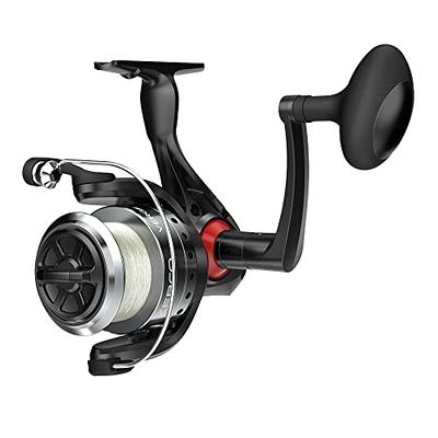 Zebco Verge Spinning Fishing Reel, Size 80 Reel, Changeable Right- or Left-Hand  Retrieve, Pre-Spooled with 30-Pound Zebco Fishing Line, All-Metal Gears,  TRU Balance Rotor, Black - Yahoo Shopping