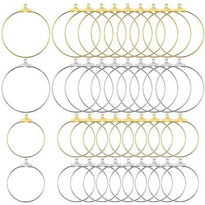 60PCS Beading Hoop Earrings Finding, FUNCYBoo Earring Making Hoops Open  Round Earring Hoops for Jewelry Making DIY Craft Supplies (Hoops  (30/40/50mm))