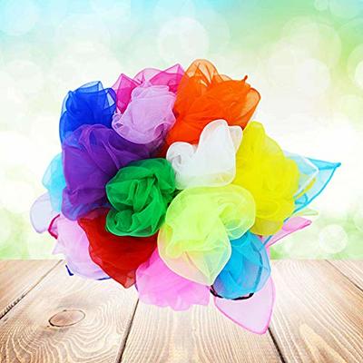 NUOBESTY Juggling Scarves Kids 6pcs 60 Musical Performance Scarf
