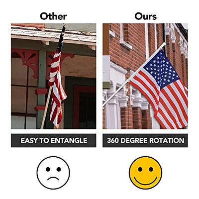 Anley 4-Pack Flagpole Clip Metal Flag Snap Hook in the Flag