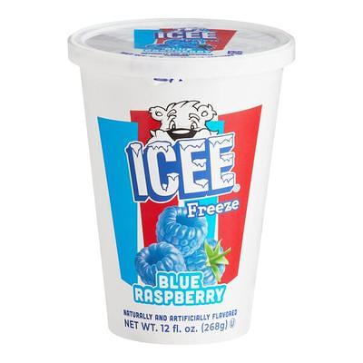 ICEE Blue Raspberry Freeze Cup 12 oz. - 12/Case