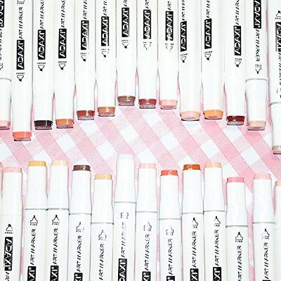 ADAXI 40 Colors Skin Tone Markers Dual Tip Marker Set, Alcohol Based Art  Markers Artist Permanent Sketch Manga Marker Pens whit Upgraded Case for  Portrait Illustration Drawing Coloring - Yahoo Shopping