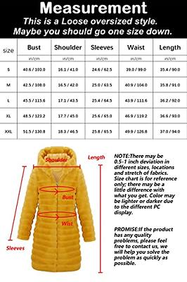  Fuzzy Fleece Jacket Women Faux Hooded Overcoat Long