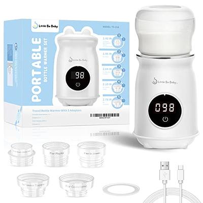 MUTIGOM Portable Bottle Warmer, Fast Baby Bottle Warmer Milk Warmer with  11OZ Bottle, Rechargeable Travel Bottle Warmer for Most Bottles, Water  Warmer