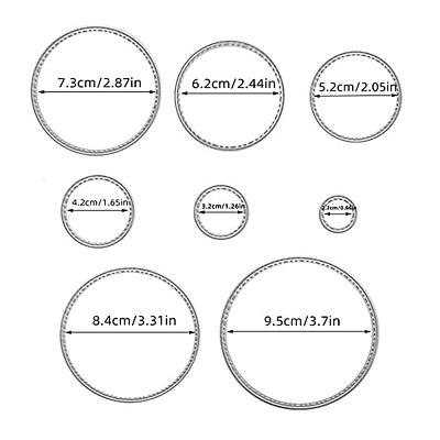 Tree Circle Frame Cutting Die Cuts, DIY Crafts Template Tree Circle Frame  Scrapbook Cards Cutting Dies Cut Stencils for DIY Embossing Card Making