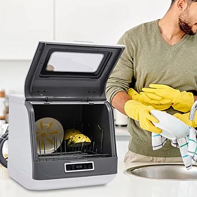  Farberware Portable Countertop Dishwasher - 7-Program System  for Home, RV, and Apartment - Wash Dishes, Glass, and Baby Products -  Hookup Required : Appliances