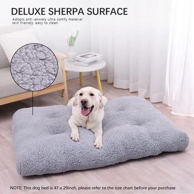 Our Pets Long Plush Dog Mat, Dog Bed & Crate Mat (Extra Plush & Versatile  Washable Dog Bed. Perfect Dog Crate Mat and Calming Dog Bed with Nonslip