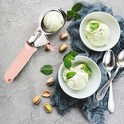 Ice Cream Scoop Stainless Steel Heavy Duty Metal Ice Cream Scoops with  Trigger.