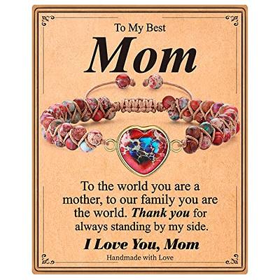 Handmade Mother Daughter Bracelet, Birthday Gifts for Mom from Daughter, to My Daughter from Mom