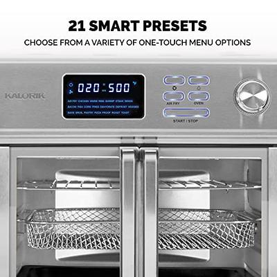  Kalorik® MAXX® Digital Air Fryer Oven, 26 Quart, 10-in-1  Countertop Toaster Oven & Air Fryer Combo-21 Presets up to 500 degrees,  Includes 9 Accessories & Cookbook : Home & Kitchen