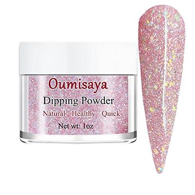 Kismet Dip Powder, Pink Glitter Dip Powder for Nails, Spring Dip Powder 