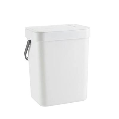 Compost Bin for Kitchen Counter, LALASTAR Small Metal Compost Bin Indoor  Kitchen Sealed with Lid for Food Waste, Countertop Composter Container