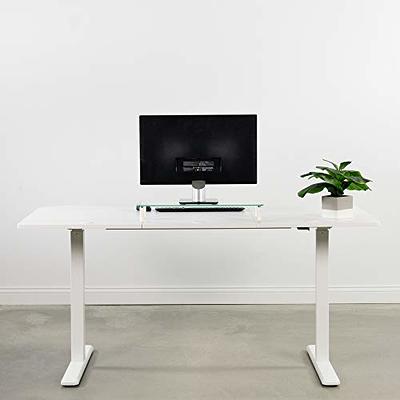 VIVO White 43 x 24 inch Universal Table Top for Sit to Stand Desk Frames