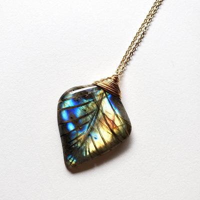 Labradorite Pendant, Labradorite Wire Wrapped Pendant, Labradorite Gemstone Pendants for Necklaces Women/ Pendant for Christmas Day Gift S-1