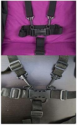 Stroller Seat Shoulder Safety Harness Straps and Hook Clips for