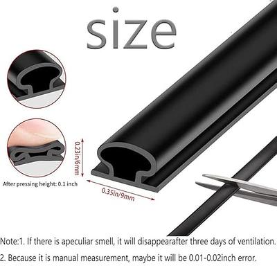 Black Rubber Weather Stripping Door Seal Strip, D Shape Door