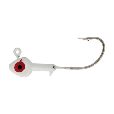 Eagle Claw Lazer Sharp Saltwater Fish Head Fishing Jig, White, 1/4 oz.,  SWFH14-1 - Yahoo Shopping