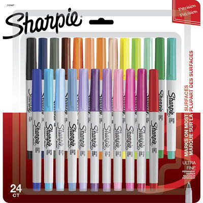 Sharpie Precision Point Permanent Markers Ultra Fine Point Assorted Colors  Set Of 24 - Office Depot