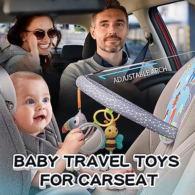 Car Seat Toys for Babies 0-6 Months, Rear facing Car Seat Arch toy with  Music