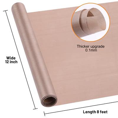 Teflon Sheet for Heat Press - 16 x 6 FT Non Stick PTFE Teflon Sheets  Reusable Teflon Paper Roll Heat Resistant Teflon Mat 