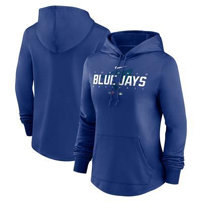 Men's Nike Gray/Royal Toronto Blue Jays Game Authentic Collection Performance Raglan Long Sleeve T-Shirt