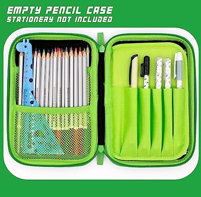 SOOCUTE Large Capacity Pen Pencil Case with Compartments - Multifunctional  Aesthetic School Supplies Organizer Pencil Pouch Pen Bag For Kids Teen