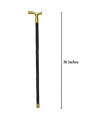  Nicky Bigs Novelties Adult Steampunk Derby Walking Cane - Black  Hollow Stick Vintage Gold Handle - Victorian Cosplay Costume Accessory Prop  : Clothing, Shoes & Jewelry