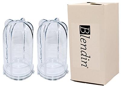 Blendin 2 Pack Replacement 16oz Tall Jar Cups,Fits Original Magic Bullet  Blender Juicer 250W, MB1001