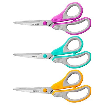 Scissors All Purpose, 8 Heavy Duty Scissors Bulk 3-Pack, 2.5Mm