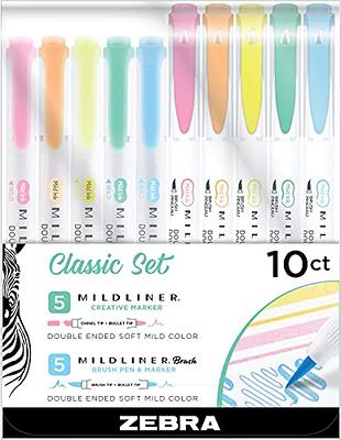 Zebra Pen Mildliner Double Ended Brush Pens (zeb-79115)