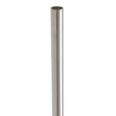 Project Source Closet Rod 72-in L x 1.3125-in H Satin Nickel Metal Closet  Rod in the Closet Rods department at