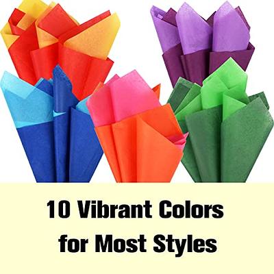 Simetufy 60 Sheets Tissue Paper for Gift Bags, 10 Bold Colored Tissue Paper  for Crafts, Art Tissue Paper Bulk, Gift Tissue Paper 20 x 20 Inch - Yahoo  Shopping