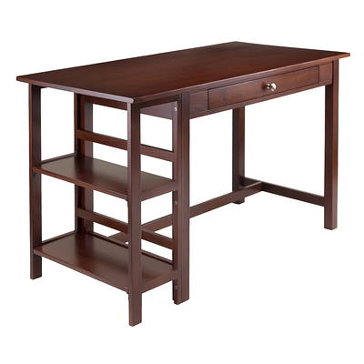 Baxton Studio Ezra Storage Computer Desk with Shelves