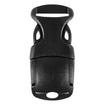 3/4 Inch Plastic Side Release Buckle Single Adjust Black - Strapworks