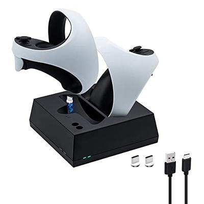  NexiGo Controller Charging Station for PSVR2, Dual Fast Charger  Dock with LED Light, Headset Display Stand and Controller Mount, Magnetic  Connector, USB to Type-C Cable, White : Video Games