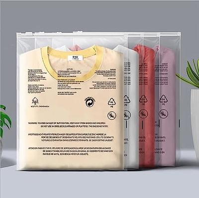 Svaldo T-Shirt Bags, 100PCS 9x12 inch Frosted Zipper Packaging Bags for  Clothing, Resealable Poly Plastic Apparel Merchandise Zip Bags for Shipping  Clothes Shirt Jeans, with Vent Hole, 3 Mil - Yahoo Shopping