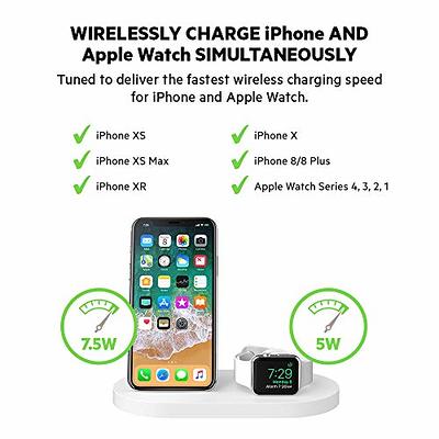 Belkin 3-In-1 Wireless Charging Station - Fast Wireless Charging For Apple  Iphone 14, Iphone 13 & Iphone 12 Series & Apple Watch (All Series) - With