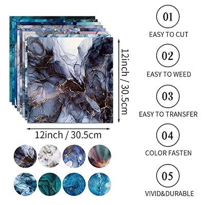  Infusible Ink Transfer Sheets 12 x 10 Inch Rainbow Pre-Printed  Infusible Sublimation Ink Transfer Paper for Cricut Mug Press,T-  Shirts,Coasters,Bag