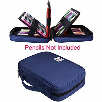 BOMKEE Pencil Case for Adults 220 Slots Colored Pencils Gel Pen Organizer  Bag with Zipper for Artist Handy Glitter Gel Pens, Refills, Waterproof  Coloring Holder Pencils Case(Blue) - Yahoo Shopping