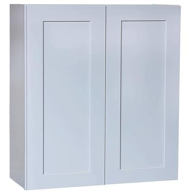 Ready to Assemble 9x42x12 in. Shaker Wall End Open Shelf Cabinet in White