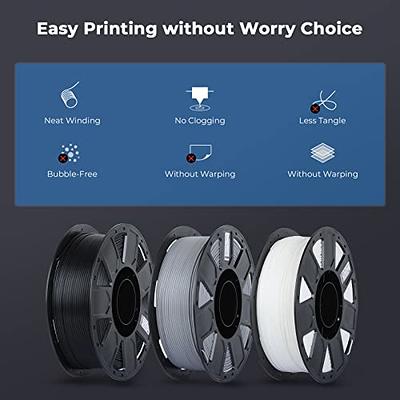 Creality PLA Filament 1.75mm 3D Printer Filament Ender PLA No-Tangling  Smooth Printing Accuracy +/- 0.02mm Fit Most FDM 3D Printers (White & Blue  2-Pack), 2.2lbs/Spool*2 - Yahoo Shopping