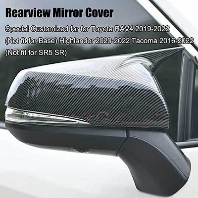 2Pcs Car External Outside Rearview Mirror Cover Wing Door Side