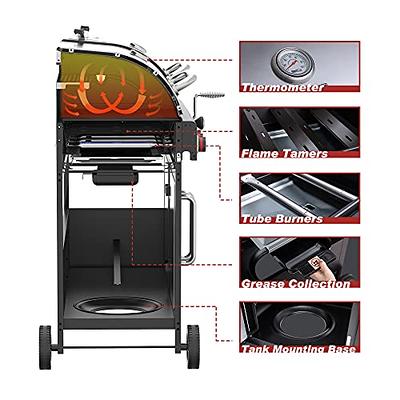 Royal Gourmet Zh3002c 3-Burner Propane GAS and Charcoal Combo Grill with Cover