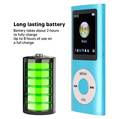 8G MP3 Player with Bluetooth,1.8 Inch Screen Ultra Slim Music Player with  Video Play,Noise Reduction Lossless Portable MP4 Player with Translation