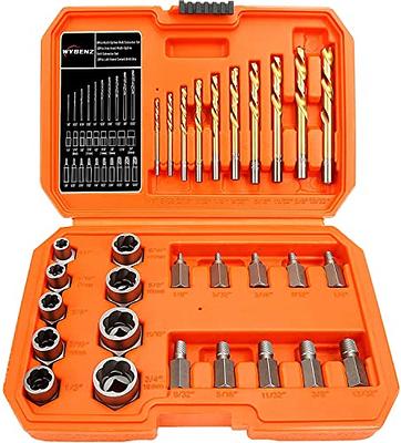 Nuovoware Screws & Bolts Extractor Set Right-Hand Drill Bit with